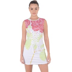 Flowers Art T- Shirtflowers T- Shirt (22) Lace Up Front Bodycon Dress by maxcute