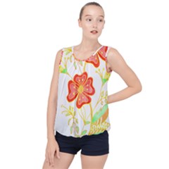 Flowers Art T- Shirtflowers T- Shirt (23) Bubble Hem Chiffon Tank Top by maxcute