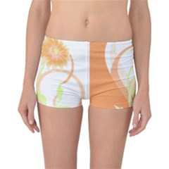 Flowers Art T- Shirtflowers T- Shirt (24) Reversible Boyleg Bikini Bottoms by maxcute