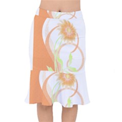 Flowers Art T- Shirtflowers T- Shirt (24) Short Mermaid Skirt by maxcute