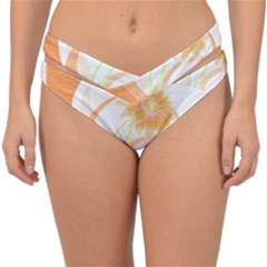 Flowers Art T- Shirtflowers T- Shirt (24) Double Strap Halter Bikini Bottom