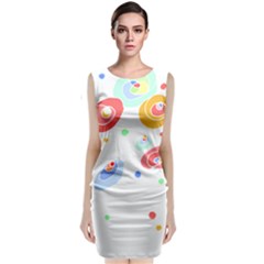 Flowers Art T- Shirtflowers T- Shirt (3) Classic Sleeveless Midi Dress by maxcute