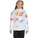 Flowers Art T- Shirtflowers T- Shirt (3) Kids  Puffer Bubble Jacket Coat View1