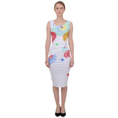 Flowers Art T- Shirtflowers T- Shirt (3) Sleeveless Pencil Dress by maxcute