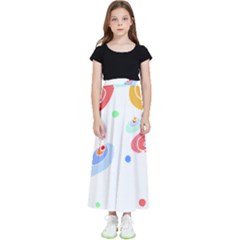 Flowers Art T- Shirtflowers T- Shirt (3) Kids  Flared Maxi Skirt by maxcute