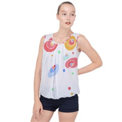 Flowers Art T- Shirtflowers T- Shirt (3) Bubble Hem Chiffon Tank Top by maxcute