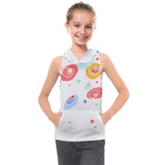 Flowers Art T- Shirtflowers T- Shirt (3) Kids  Sleeveless Hoodie by maxcute