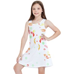 Flowers Art T- Shirtflowers T- Shirt (6) Kids  Lightweight Sleeveless Dress by maxcute