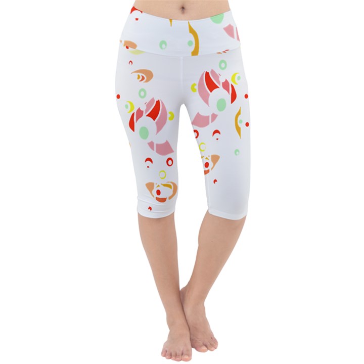 Flowers Art T- Shirtflowers T- Shirt (6) Lightweight Velour Cropped Yoga Leggings