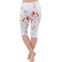 Flowers Art T- Shirtflowers T- Shirt (6) Lightweight Velour Cropped Yoga Leggings View4