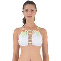 Flowers Art T- Shirtflowers T- Shirt (7) Perfectly Cut Out Bikini Top by maxcute