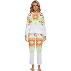 Flowers Art T- Shirtflowers T- Shirt (7) Womens  Long Sleeve Lightweight Pajamas Set