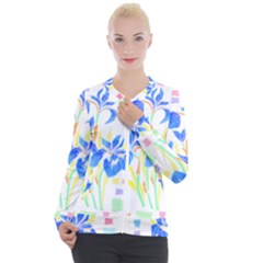 Flowers Art T- Shirtflowers T- Shirt (8) Casual Zip Up Jacket by maxcute