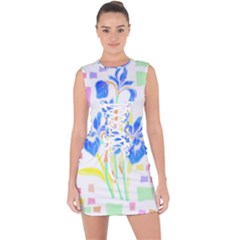 Flowers Art T- Shirtflowers T- Shirt (8) Lace Up Front Bodycon Dress by maxcute