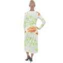 Flowers Art T- Shirtflowers T- Shirt (9) Velvet Maxi Wrap Dress View2