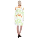 Flowers Art T- Shirtflowers T- Shirt (9) Long Sleeve Velvet Front Wrap Dress View2