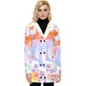 Flowers Blooming T- Shirt Coming Through  T- Shirt Button Up Hooded Coat  View1