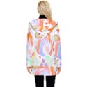 Flowers Blooming T- Shirt Coming Through  T- Shirt Button Up Hooded Coat  View2