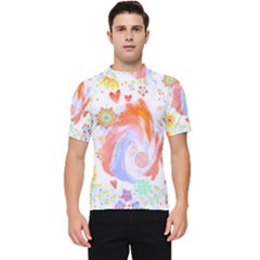 Flowers Blooming T- Shirt Coming Through  T- Shirt Men s Short Sleeve Rash Guard by maxcute