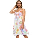 Flowers Blooming T- Shirt Coming Through  T- Shirt Sleeveless Tie Front Chiffon Dress View2