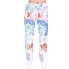 Flowers Illustration T- Shirt Sunshine Blossoms Women Velvet Drawstring Pants by maxcute