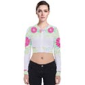 Flowers Illustration T- Shirtflowers T- Shirt (1) Long Sleeve Zip Up Bomber Jacket View1