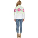 Flowers Illustration T- Shirtflowers T- Shirt (1) Women s Puffer Bubble Jacket Coat View4