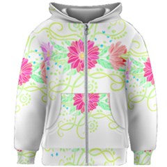 Flowers Illustration T- Shirtflowers T- Shirt (1) Kids  Zipper Hoodie Without Drawstring by maxcute