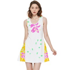 Flowers Illustration T- Shirtflowers T- Shirt (2) Inside Out Reversible Sleeveless Dress by maxcute