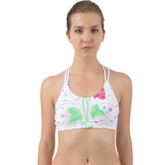 Flowers Illustration T- Shirtflowers T- Shirt (3) Back Web Sports Bra by maxcute