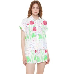 Flowers Illustration T- Shirtflowers T- Shirt (3) Chiffon Lounge Set by maxcute