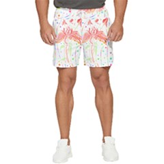 Flowers Illustration T- Shirtflowers T- Shirt (4) Men s Runner Shorts by maxcute