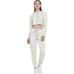 Flowers Illustration T- Shirtflowers T- Shirt (5) Cropped Zip Up Lounge Set by maxcute