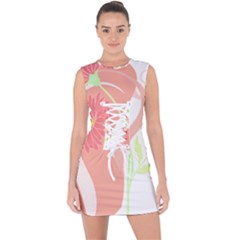 Flowers Illustration T- Shirtflowers T- Shirt (6) Lace Up Front Bodycon Dress by maxcute