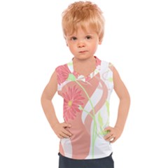 Flowers Illustration T- Shirtflowers T- Shirt (6) Kids  Sport Tank Top