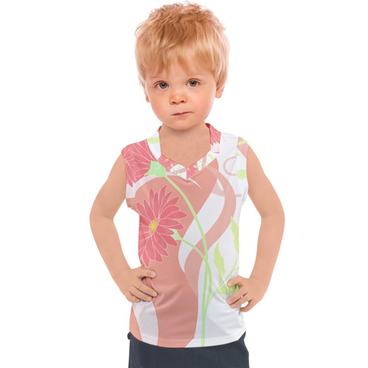 Flowers Illustration T- Shirtflowers T- Shirt (6) Kids  Sport Tank Top