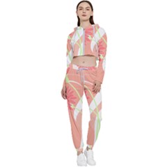 Flowers Illustration T- Shirtflowers T- Shirt (6) Cropped Zip Up Lounge Set by maxcute