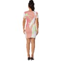 Flowers Illustration T- Shirtflowers T- Shirt (6) Fitted Knot Split End Bodycon Dress View4