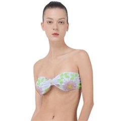 Flowers Illustration T- Shirtflowers T- Shirt (8) Classic Bandeau Bikini Top  by maxcute