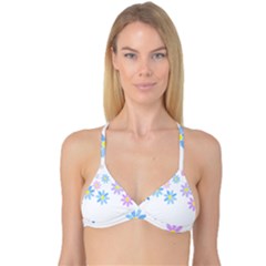 Flowers Illustration T- Shirtflowers T- Shirt (9) Reversible Tri Bikini Top by maxcute