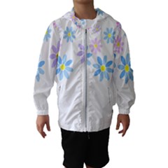 Flowers Illustration T- Shirtflowers T- Shirt (9) Kids  Hooded Windbreaker by maxcute