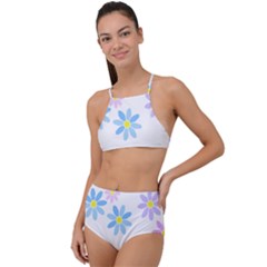 Flowers Illustration T- Shirtflowers T- Shirt (9) High Waist Tankini Set by maxcute