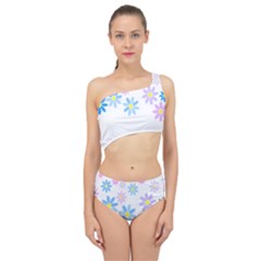 Flowers Illustration T- Shirtflowers T- Shirt (9) Spliced Up Two Piece Swimsuit by maxcute