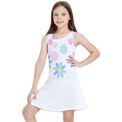 Flowers Illustration T- Shirtflowers T- Shirt (9) Kids  Lightweight Sleeveless Dress by maxcute