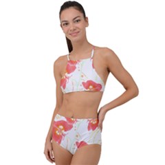 Flowers Illustration T- Shirtflowers T- Shirt High Waist Tankini Set by maxcute