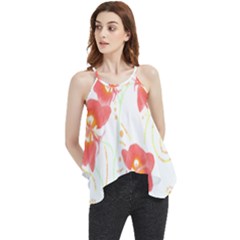 Flowers Illustration T- Shirtflowers T- Shirt Flowy Camisole Tank Top by maxcute