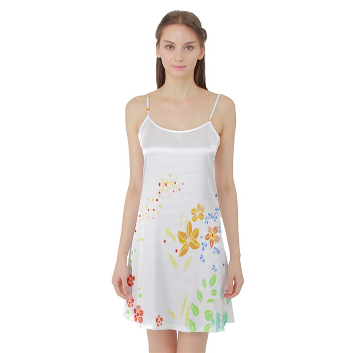 Flowers Lover T- Shirtflowers T- Shirt (1) Satin Night Slip