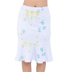 Flowers Lover T- Shirtflowers T- Shirt (10) Short Mermaid Skirt by maxcute