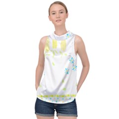 Flowers Lover T- Shirtflowers T- Shirt (10) High Neck Satin Top by maxcute