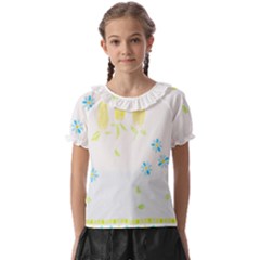 Flowers Lover T- Shirtflowers T- Shirt (10) Kids  Frill Chiffon Blouse by maxcute